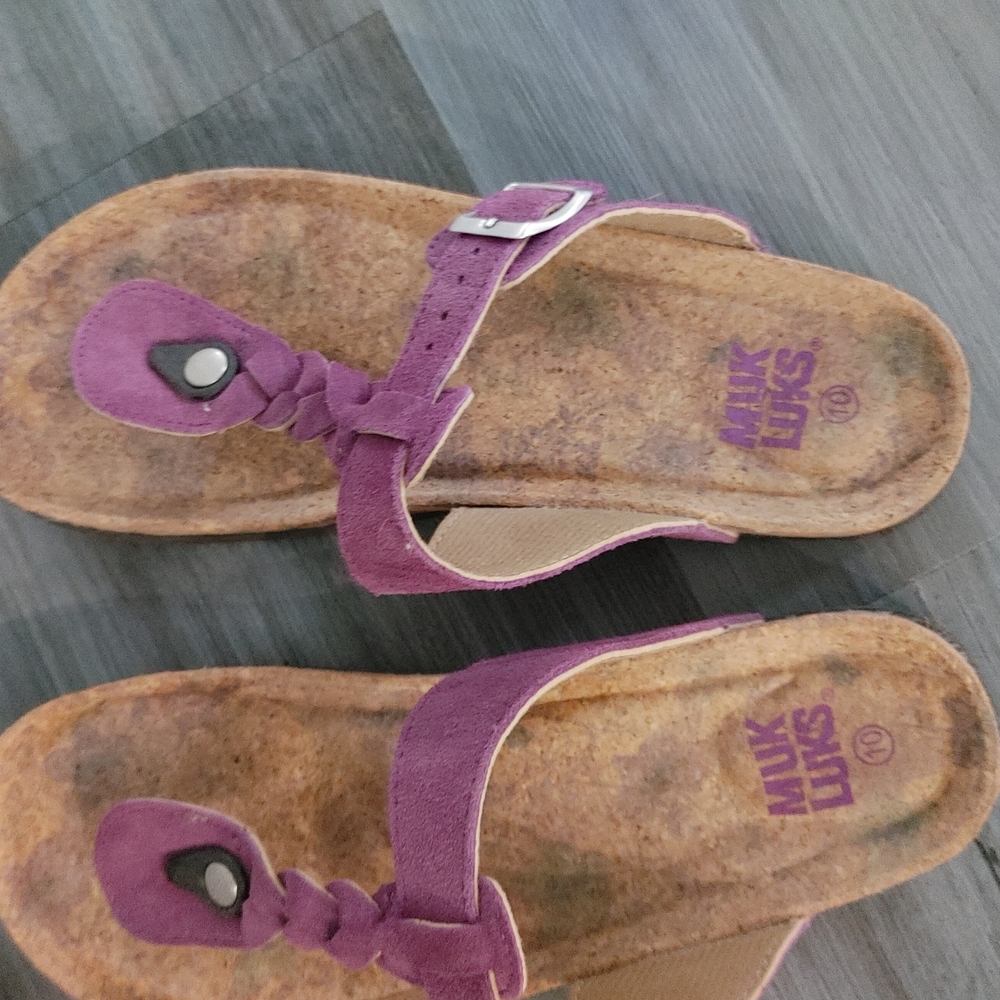 Muk Luks Purple Women's Sandals